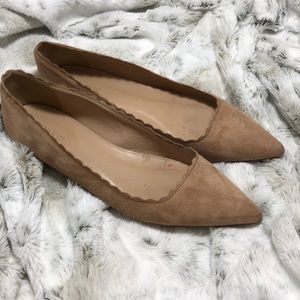 Suede Pointy Toe Flats
